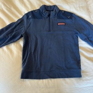 Vineyard Vines Men's Quarter-Zip Fleece Pullover - Blue